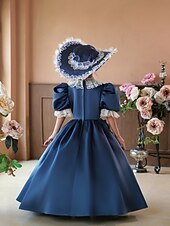 levne Šaty-gotický Cosplay Lolita Rokoko Šaty Kostým na Večírek Maškarní Princeznovské Shakespeare Pevná barva Plesové šaty Maškarní kostým Dívčí Královský Vánoce předvečer Všech svatých Karneval Párty