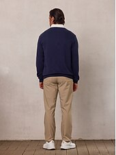 olcso Férfi golfruházat-Férfi Pulóver pulóver Fekete Sötétkék Stétszürke Hosszú ujj Felsők Golf Attire Ruházat Felszerelések Viselés Ruházat