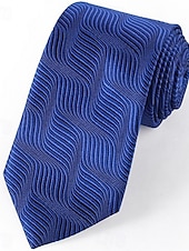 economico Accessori Elite da Uomo-Per uomo Cravatte Elegante Moda Designer Ricamato Ricamo Paisley Illusione ottica A righe Formale Matrimonio Natale