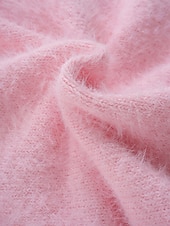 billiga Koftor &amp; Ytterkläder-dam oversize cardigan fuzzy v-ringad stickad höst vinter arbete helg elegant mode streetwear långärmad enfärgad rosa ljusgrå