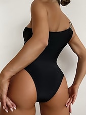 voordelige Eendelige outfits-Dames Zwemkleding Een stukje Zwempak Stijlvol Strand Kleding dier Strapless Badpakken