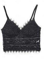 cheap Corsets-Women&#039;s Loungewear Pure Color Corsets Carnival Party Valentine&#039;s Day Breathable Straps Sleeveless Lace Backless Summer Spring Home Outfits