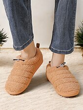 cheap Women&#039;s Slippers &amp; Flip-Flops-Cozy Fleece Lined Indoor Slippers with Non-Slip Sole – Warm Plush Home Shoes for Women