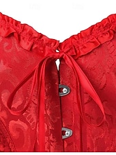 ieftine Corsete-corset corsete de dimensiuni plus pentru femei corsete country sexy doamnă dragă control burtă push up jacquard jacquard cârlig cu flori abstracte &amp;amp; ochi lace up nailon / bumbac nunta special