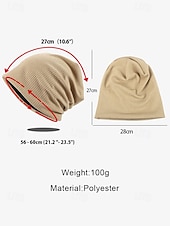 preiswerte Hüte für Damen-Damen Slouchy Beanie Mütze mit strukturiertem Strickdesign, lässige leichte Mütze für Herbst- und Wintermode