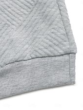 billiga Sweatshirt &amp; hoodie klänningar-Dam Sweatshirt klänning Mini klänning Knapp Ficka Ledigt Hög krage Långärmad Ljusgrå Färg