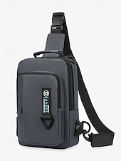 olcso Férfitáskák-férfi vízálló crossbody hevedertáska usb töltőcsatlakozóval – kültéri utazó válltáska több zsebbel