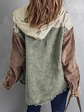 abordables Vestes chemise-Veste décontractée Femme Extérieur Plein Air Usage quotidien mode Décontractées Avec poches Normal Manteau Rose Claire Bleu Vert Automne Hiver Boutonnage Simple Col rabattu Standard S M L XL 2XL