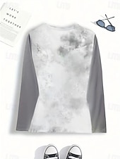 tanie Bożonarodzeniowe szczyty-Koszula T dla kobiet Choinka Okrągły dekolt Czerwony Świąteczny Okazjonalny Wyjściowy wygodny rozmiar topów dostępnych Przedwiosna