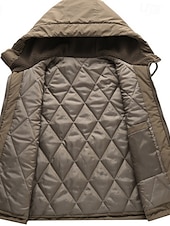 preiswerte Men&#039;s Vest-Herren Puffer Weste Fleece-Weste Kapuzenweste Freizeitskleidung Urlaub Ausgehen Modisch Basic Frühling &amp; Herbst Tasche Mit Kapuze Polyester Komfortabel Glatt Reisverschluss Ständer Regular Fit