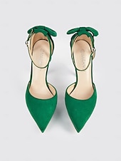 ieftine Formal-Tocuri stiletto cu platforma eleganta de dama cu bareta la glezna si accent cu fundita - perfecte pentru evenimente formale
