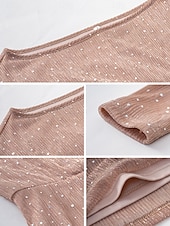 ieftine Rochii cu paiete-Pentru femei Rochie Mini Rochie cu paiete Rochie casual Bodycon Rochie simplă Casual Sporturi &amp; Exterior Stradă Serată Fit regulat Simplu Manșon Lung De Pe Umăr Negru Șampaniu Toamnă Iarnă