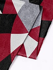 cheap Women&#039;s Scarves-Geometric Print Polyester Scarf for Men and Women - Lightweight and Stylish Accessory for Casual and Formal Outfits