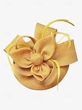 abordables Accessoires pour cheveux pour femmes-chapeau fascinateur vert pour femme avec nœud et plumes – coiffe élégante pour mariages, goûters et occasions spéciales
