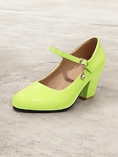 preiswerte Retro-Stil der 1950er Jahre-Hellblaue Mary Jane Pumps für Damen mit dekorativem Schnallenriemen und Blockabsatz – elegantes Schuhwerk für Partys und formelle Anlässe