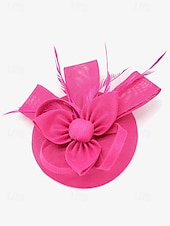 abordables Accessoires pour cheveux pour femmes-chapeau fascinateur vert pour femme avec nœud et plumes – coiffe élégante pour mariages, goûters et occasions spéciales