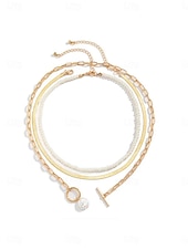 halpa Kaulakorut ja riipukset-choker-kaulakoru kromi naisten punk-muoti kerroksinen epäsäännöllinen kaulakoru häihin ystävänpäiväkadulle