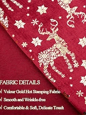 baratos Calças sociais-Homens Calças de Natal Social Calças Botões Bolsos Perna reta Veado Conforto Formal Natal O negócio Moda Estilo Clássico Vermelho Micro-Elástica