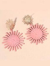 abordables Boucle d&amp;#39;oreille pour femme-boucles d&#039;oreilles pendantes en or pour femmes - boucles d&#039;oreilles pendantes géométriques audacieuses pour les fêtes, les mariages et les occasions spéciales