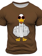 levne Vtipná trička pro muže-Pánské hrubé urážlivé vtipné tričko s krátkým rukávem 3D tisk crew neck tričko módní každodenní street styl černé červené modré letní jarní oblečení S M L XL XXL XXXL