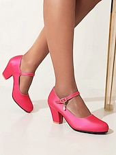 preiswerte Retro-Stil der 1950er Jahre-Hellblaue Mary Jane Pumps für Damen mit dekorativem Schnallenriemen und Blockabsatz – elegantes Schuhwerk für Partys und formelle Anlässe