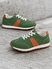 olcso Női tornacipők-női retro ihletésű zöld velúr tornacipő gumi talppal - kényelmes és stílusos a mindennapi viselethez