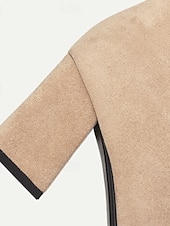 preiswerte Stiefeletten-Burgunderfarbene Damen-Schnürstiefeletten mit Blockabsatz – schickes und wandlungsfähiges Schuhwerk für Herbst-Outfits und Freizeit