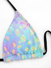 billiga Bikiniset-Dam Badkläder Bikini Baddräkt Stylish Nyans Ärmlös Baddräkter