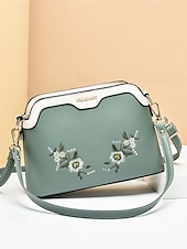 levne Tašky přes rameno-dámská květinová vyšívaná crossbody kabelka – elegantní kabelka přes rameno s nastavitelným popruhem, ideální pro běžné i formální příležitosti