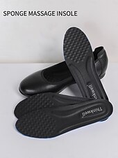 levne Dámské boty s plochou podrážkou-dámské černé kožené slip-on flats s polstrovanou stélkou - pohodlné a stylové pro každodenní nošení