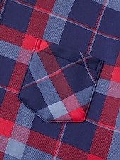 preiswerte Herren-Oberhemden-Herren Oberhemd Kariertes Hemd trachtenhemd Kragenhemd Fleece-Shirt Knopfhemd Overshirt Plaid / Karomuster Hochzeit Party A B C D Langarm Quadratischer Ausschnitt Winter Bekleidung Warm