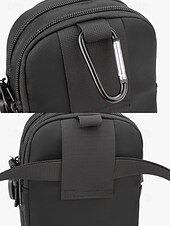 preiswerte Taschen für Herren-Multifunktionale Crossbody-Tasche für Herren – kompakte, wasserdichte Schultertasche mit verstellbarem Riemen, sicherer Telefontasche und Schlüsselclip für Reisen, Wandern und den täglichen Gebrauch