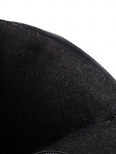 Χαμηλού Κόστους Μπότες αστραγάλου-γυναικεία μαύρα μποτάκια πλατφόρμας με μανσέτα από ψεύτικη γούνα, λεπτομέρεια με αγκράφα και ψηλοτάκουνα - κομψά χειμερινά παπούτσια για πάρτι και casual ντύσιμο