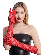 preiswerte Handschuhe für Damen-Spitzenhandschuhe im Vintage-Stil für Damen – weich, bequem und perfekt für Hochzeiten, Abschlussbälle oder Kostümpartys