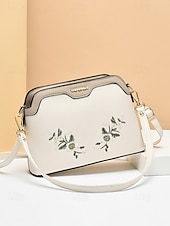 levne Tašky přes rameno-dámská květinová vyšívaná crossbody kabelka – elegantní kabelka přes rameno s nastavitelným popruhem, ideální pro běžné i formální příležitosti