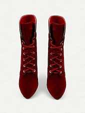 abordables Bottes à la mode-bottes à talons hauts à lacets jaunes pour femmes – des chaussures audacieuses et tendance pour des tenues à la mode et des occasions spéciales