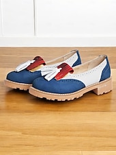 abordables Années 1950-mocassins à pampilles roses pour femmes avec détails brogue et semelle épaisse – chaussures décontractées de style vintage pour un usage quotidien