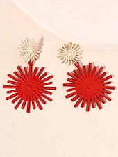 abordables Boucle d&amp;#39;oreille pour femme-boucles d&#039;oreilles pendantes en or pour femmes - boucles d&#039;oreilles pendantes géométriques audacieuses pour les fêtes, les mariages et les occasions spéciales