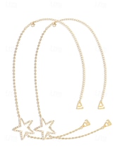 abordables Bracelet pour femme-élégant bijou de chaîne d&#039;épaule en strass papillon pour femme - accessoire de chaîne de corps en cristal étincelant, parfait pour les fêtes et les soirées