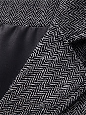 お買い得  ジレ-男性用 ベスト ジレ 日常 デート バケーション ファッション カジュアル 春 &amp; 秋 ボタン ポケット 綿80％ 快適 平織り シングルブレスト 一つボタン ラペル レギュラー ネイビーブルー カーキ色 ダックグレー ベスト