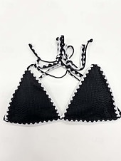 abordables Bikini-Femme Maillots de Bain Bikinis Maillot de bain Elégant Mode Couleur unie Sans Manches Maillots de bain