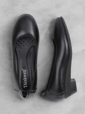 levne Dámské boty s plochou podrážkou-dámské černé kožené slip-on flats s polstrovanou stélkou - pohodlné a stylové pro každodenní nošení