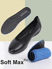 levne Dámské boty s plochou podrážkou-dámské černé kožené slip-on flats s polstrovanou stélkou - pohodlné a stylové pro každodenní nošení