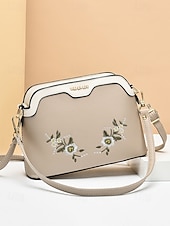 levne Tašky přes rameno-dámská květinová vyšívaná crossbody kabelka – elegantní kabelka přes rameno s nastavitelným popruhem, ideální pro běžné i formální příležitosti