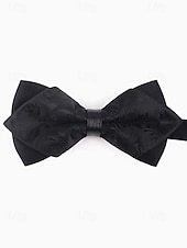 baratos Gravatas masculinas e gravatas borboleta-gravata borboleta masculina com padrão floral – elegantes gravatas borboleta jacquard em vermelho, dourado, azul e preto, perfeitas para eventos formais e casamentos