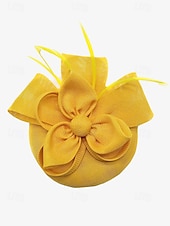 abordables Accessoires pour cheveux pour femmes-chapeau fascinateur vert pour femme avec nœud et plumes – coiffe élégante pour mariages, goûters et occasions spéciales