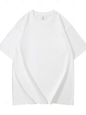 billige Kunst &amp; Design t-skjorte-Valentine Kvinne Hjertet T-skjorte Søt Vanlige Topper Kort Erme Rund Utsnitt Trykk Vanlig Passform Daglig Hvit Sommer