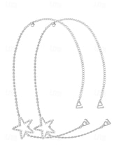 abordables Bracelet pour femme-élégant bijou de chaîne d&#039;épaule en strass papillon pour femme - accessoire de chaîne de corps en cristal étincelant, parfait pour les fêtes et les soirées