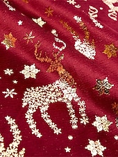 baratos Calças sociais-Homens Calças de Natal Social Calças Botões Bolsos Perna reta Veado Conforto Formal Natal O negócio Moda Estilo Clássico Vermelho Micro-Elástica