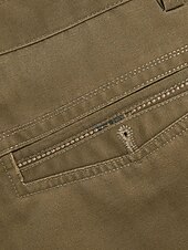 baratos Magro-Homens Social Calças chinês Botões Bolsos Côr Sólida Conforto Formal Festa Trabalho Moda Estilo Clássico Exército verde Preto Micro-Elástica